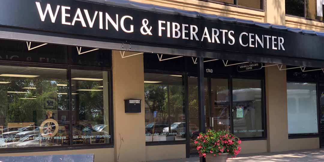 Our The Weaving and Fiber Arts Center is located in the Piano Works mall